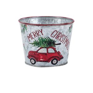 5” Metal Tree/Car Pot Cover