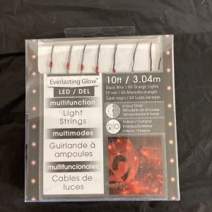 LED Orange String Lights 10 Foot