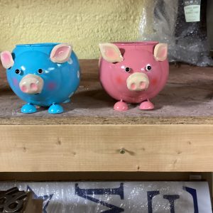Metal Pig Pots