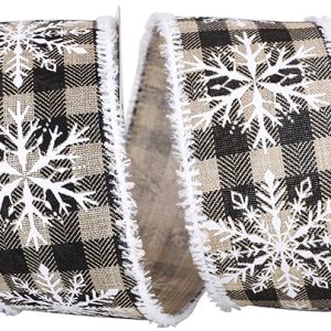 Snowflake check Ribbon