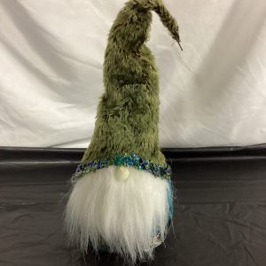 Large Blue Plush Gnome with Green Hat