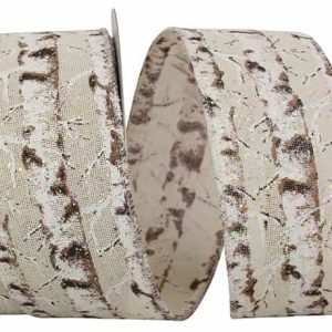 Snow Trees Glitter Ribbon Yard