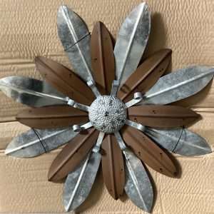 Metal Rustic and Galvanized Flower Wall Decor