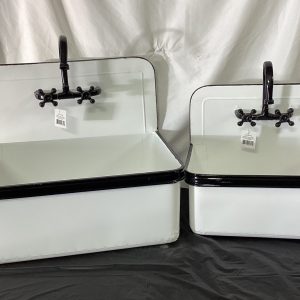 Set of 2 Metal Sink Planter