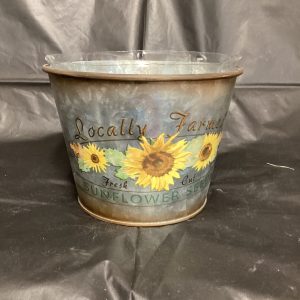 5” Metal Sunflower Pot Cover