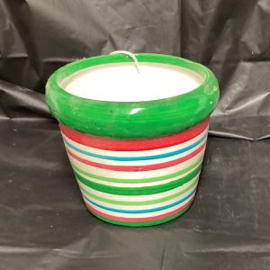 Striped pot 4”