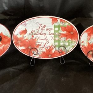 Holiday Plate with stand