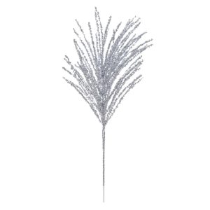 Silver Beaded Pine Spray