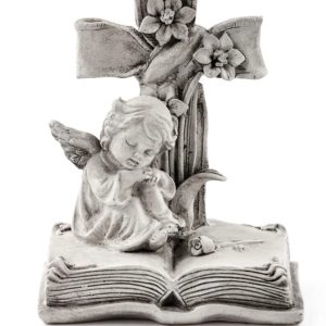 Cross with Cherub on Book