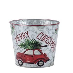 6.5" Metal Tree/Car Pot Cover