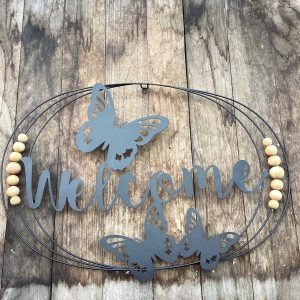 Metal Welcome Sign