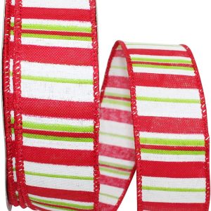 Festive Holiday Stripe Ribbon