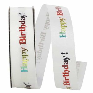 Happy Birthday Ribbon 7/8”