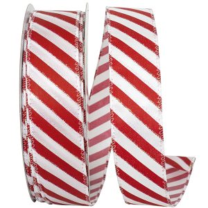 Candy Cane Iridescent Stripe Value Wired Edge