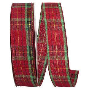 Tartan Plaid Metallic Stripe Traditional Value Wire