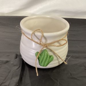 Planter with Cactus Charm