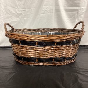 19" Wicker Laundry Basket