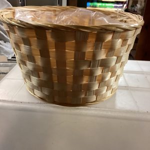 8" Wicker Pan Potcover with Liner