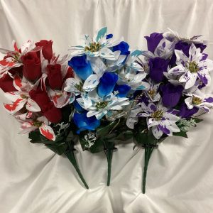 Rose bud/Poinsettia Bush