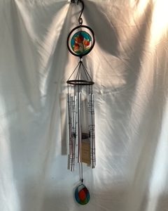 Variation #7642 of 35″ Stain Glass Windchime
