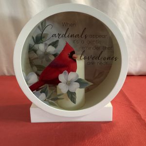 Cardinals Appear Shadowbox Lantern