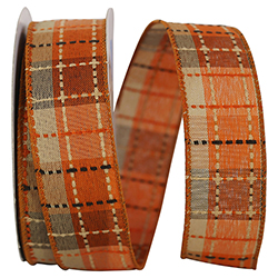 Check Stitch Plaid Field Ribbon