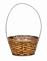 8" Handle basket stained