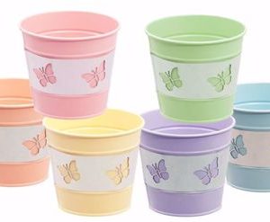 4" Butterfly Metal Potcover