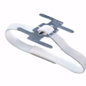 Wristlet velcro clip white