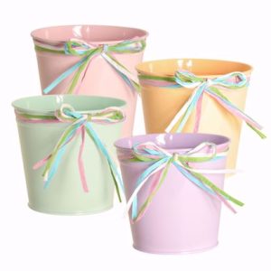 Small Springtime Metal Potcover