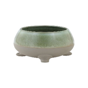 Small Antique Footed Planter Ceramic