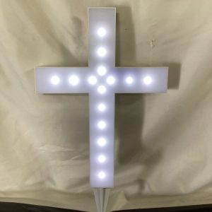 Remembrance Cross Solar Lighted