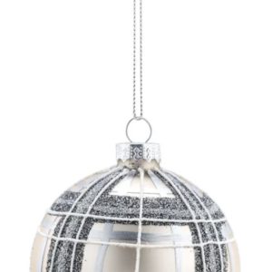 Metallic Plaid Ornament