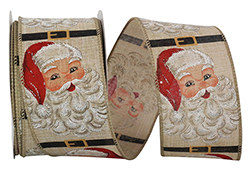 Happy Santa Vintage Ribbon Yard