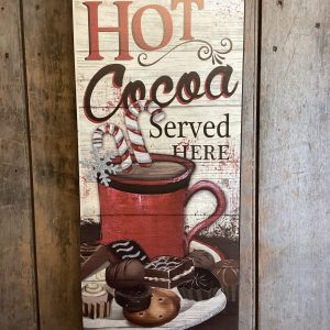 Wooden Holiday Hot Cocoa Wall Hanging