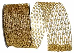 Gold Flex Stretch Metallic Ribbon