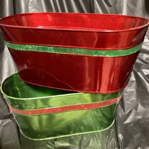 Green and red Planter
