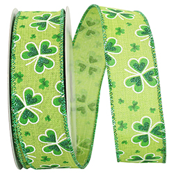 St Patrick's Linen delight wired edge