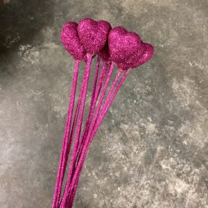 Solid Styrofoam Glitter Heart