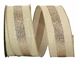 Glitter Grand Center Stripe Lines Ribbon
