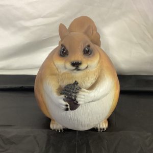 Fat Squirrel Holding Acorn
