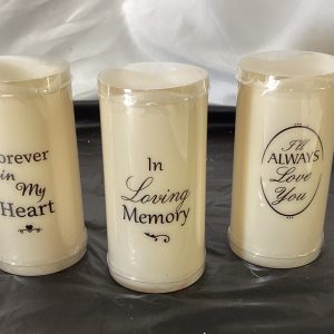 Memorial Fire Glow led candle