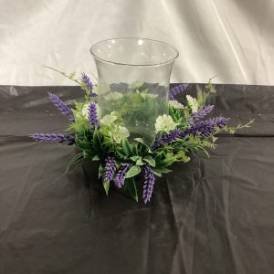 Candle holder decorated