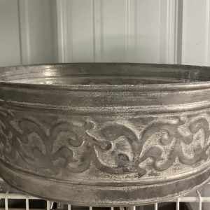 14” Gray Decorative Container