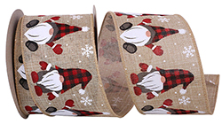 Gnome Snowflake Ribbon Yard