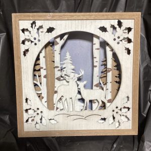 Lighted Wall Deer Decoration