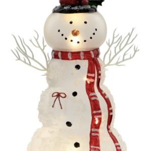 LED Snowman with Scarf