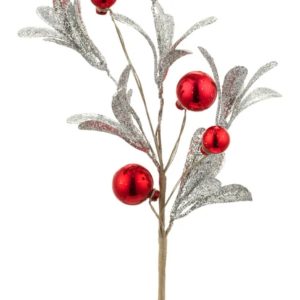 Glitter Mistletoe Pick