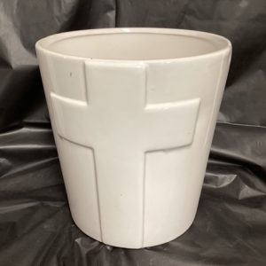 Cross Ceramic Pot