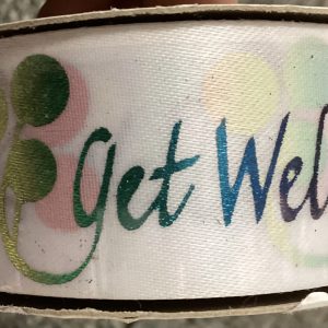 Get Well Ribbon White